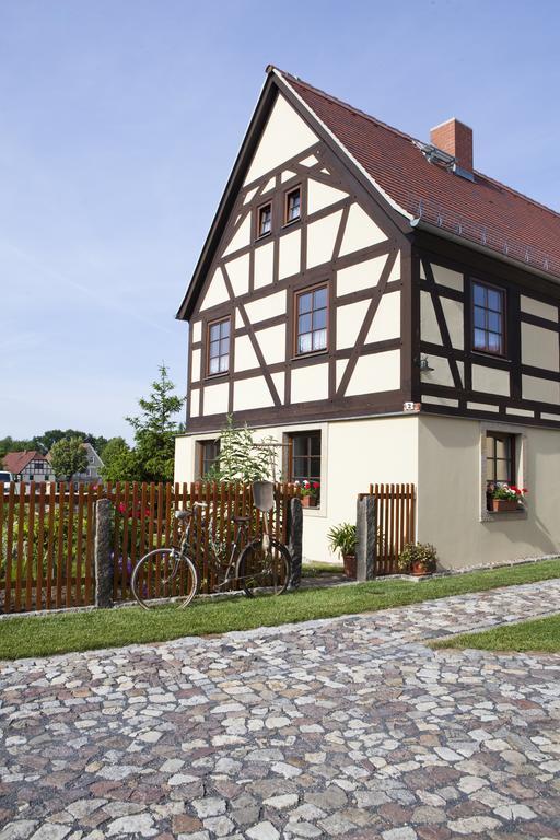 Pension Alte Schmiede Zabeltitz Exterior foto